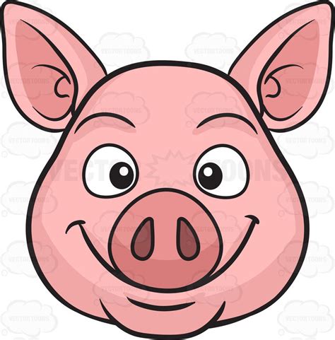 cartoon pig face